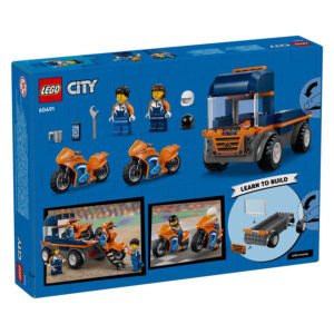 Achterkant LEGO City 60491 motortransportwagen doos
