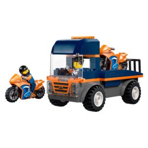 LEGO City transportwagen met oranje motoren