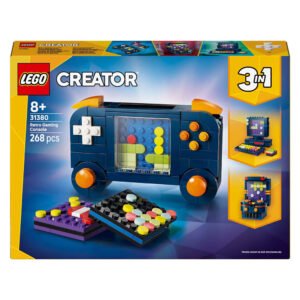 LEGO Creator 31380 Retro Gaming Console verpakking met 3-in-1 modellen