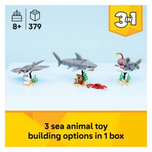 LEGO Creator Woeste Haai 3-in-1 met drie zeedieren