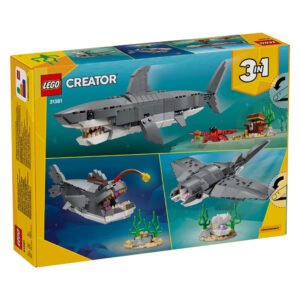 Achterkant verpakking LEGO Creator Woeste Haai 3-in-1