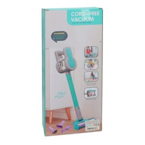 Speelgoed snoerloze stofzuiger verpakking Cord-Free Vacuum in turquoise