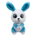 Schattig blauw-wit pluchen konijn met grote glanzende ogen Lumo Stars Knuffel - Konijn Ice