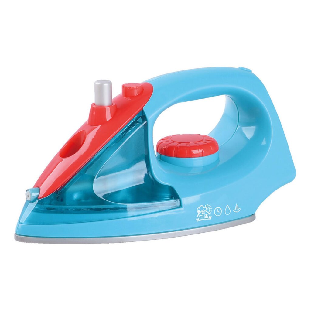 Speelgoed stoomstrijkijzer voor kinderen in blauw en rood Playgo Speelgoed Strijkijzer met Stoomfunctie