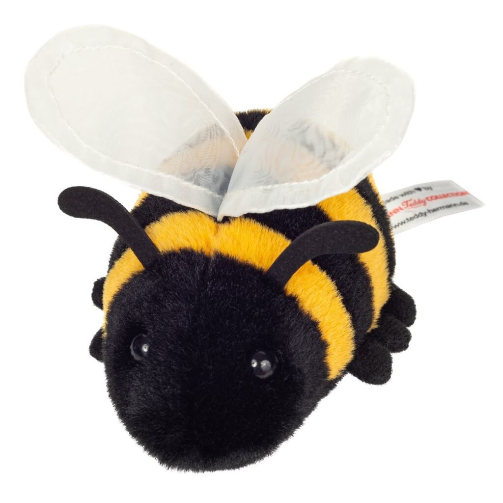 Knuffel Bij Pluche met zachte vleugels en antennes