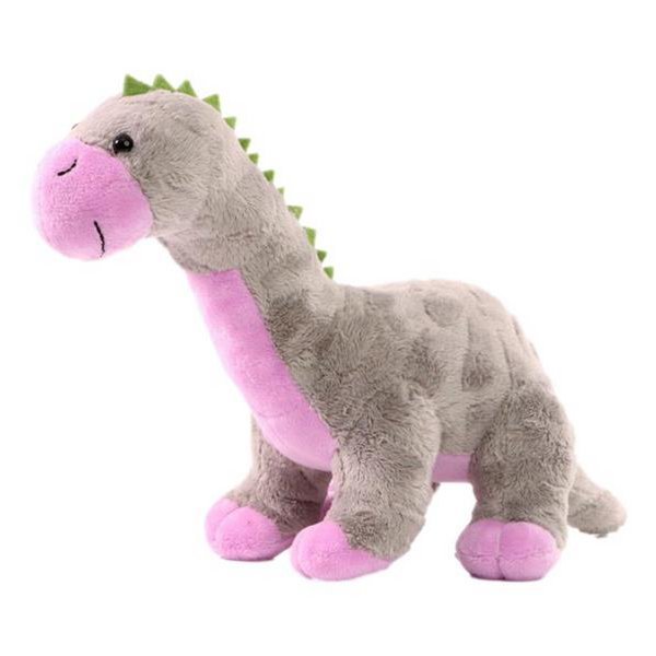 Pluche Knuffel Dino Tino Grijs/Roze 50cm