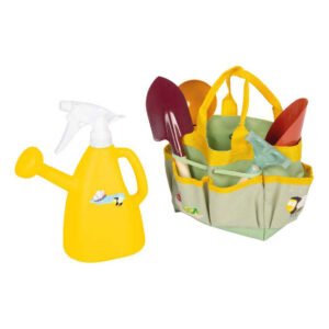 Complete kinder tuinierset met tas en gieter Small Foot Tuintas met Tuingereedschap Tiny Garden
