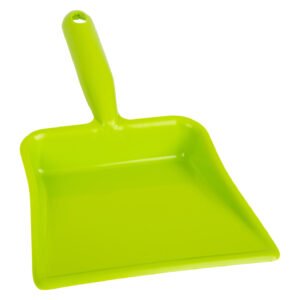 Groene kunststof stoffer voor kinderen