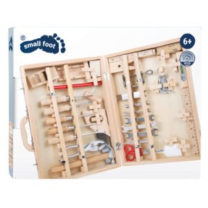 Small Foot houten speelgoed gereedschapskoffer in productverpakking