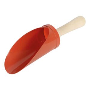 Kinder schepje voor tuinieren met houten steel