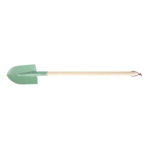 Kinder tuinschep met houten steel en metalen blad
