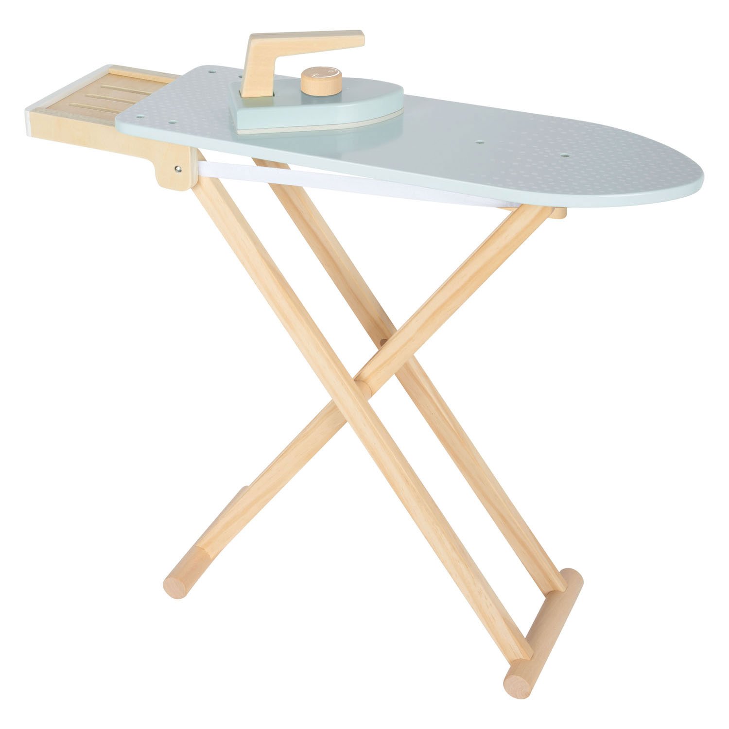 small-foot-speelgoedstrijkplank-kinderen-houten-frame-strijkijzer Speelgoedstrijkplank voor kinderen met houten frame en strijkijzer Small Foot Houten Strijkplank met Strijkbout