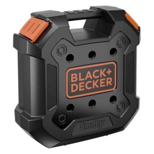 Black+Decker speelgoed gereedschapskoffer voor kinderen gesloten Smoby Black & Decker Gereedschapskoffer