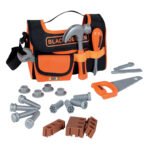 Smoby Black+Decker speelgoed gereedschapstas met hamer, zaag en accessoires Smoby Black & Decker Gereedschapstas met Gereedschap