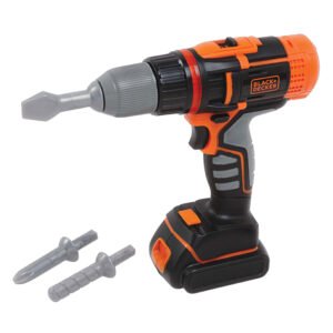 Black+Decker speelgoedboormachine voor kinderen met twee opzetstukken
