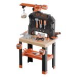 BLACK+DECKER speelgoedwerkbank met hijskraan, gereedschap en speelgoedtruck Smoby Black & Decker Builder Werkbank