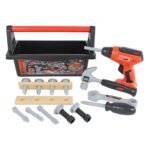 Speelgoed gereedschapskist met speelgoed boormachine, hamer en accessoires Gereedschapset met Boormachine