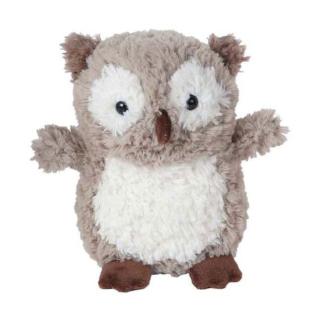 Knuffel uil van zacht pluche in beige en wit met grote ogen Take Me Home Knuffel Pluche Uil