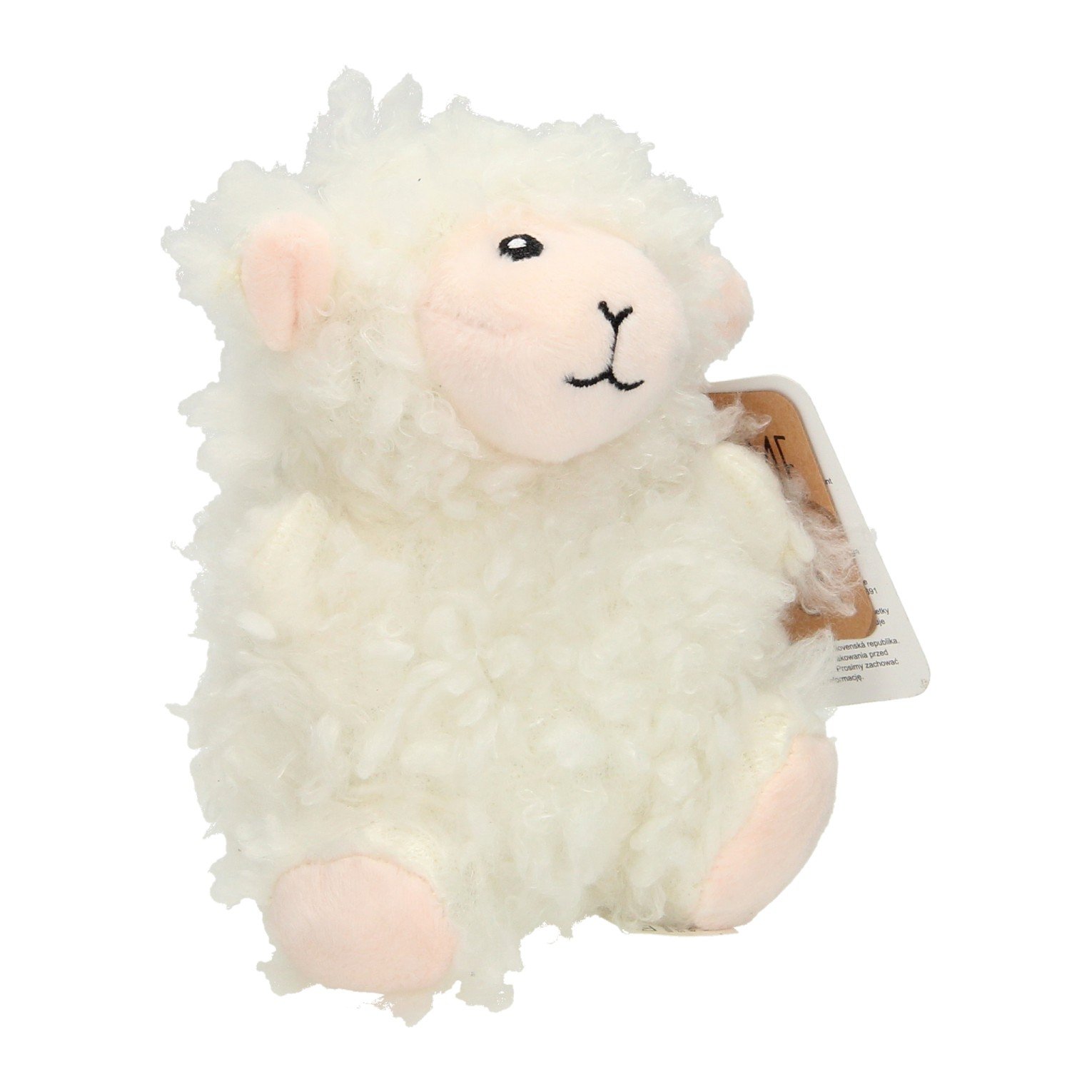 take-me-home-witte-pluche-schaap-knuffel-vooraanzicht Witte pluche schaap knuffel met krullende vacht vooraanzicht Take Me Home Boerderijdieren Knuffel - Schaap