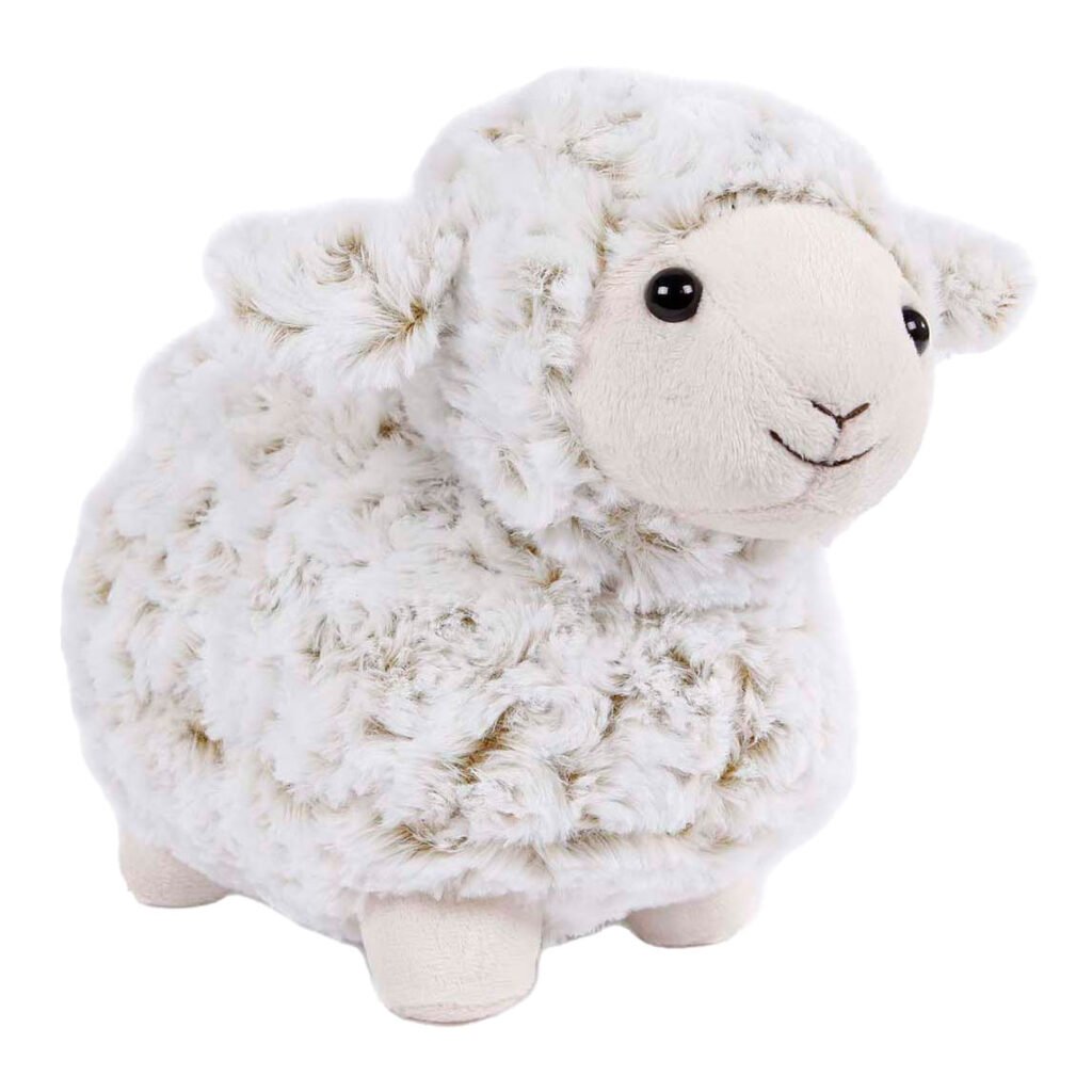 Zachte witte schapenknuffel met pluizige vacht Take Me Home Knuffel Pluche - Schaap Staand