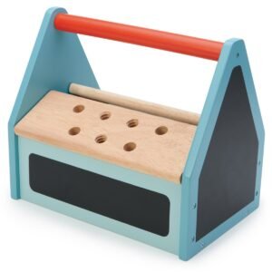 Tender Leaf Tap Tap Toolbox houten gereedschapskist met krijtbordzijde