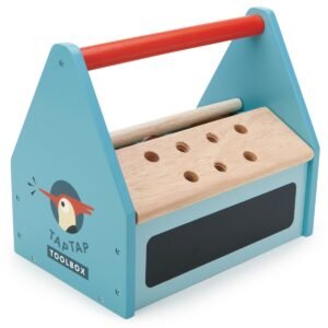 Schuine hoek van Tender Leaf Tap Tap Toolbox houten gereedschapskist