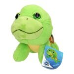 Zachte groene schildpad knuffel van pluche met vriendelijk gezicht Knuffel Big Head Pluche Schildpad