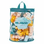BB Abrick bouwblokken in transparante opbergtas met pastelkleuren Ecoiffier bb Abrick Bouwblokken