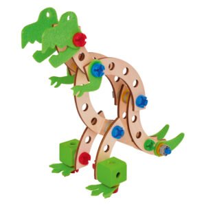 Houten T-Rex constructiespeelgoed om zelf te bouwen