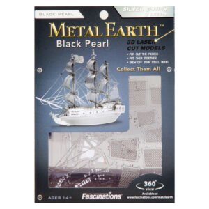 Metal Earth Black Pearl Silver Edition 3D metalen modelbouwpakket verpakking