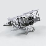Metal Earth Fokker D-VII metalen 3D vliegtuigmodel opgebouwd Metal Earth Fokker D-VII