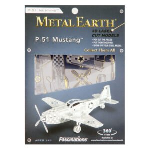 Metal Earth P-51 Mustang 3D metalen bouwpakket verpakking