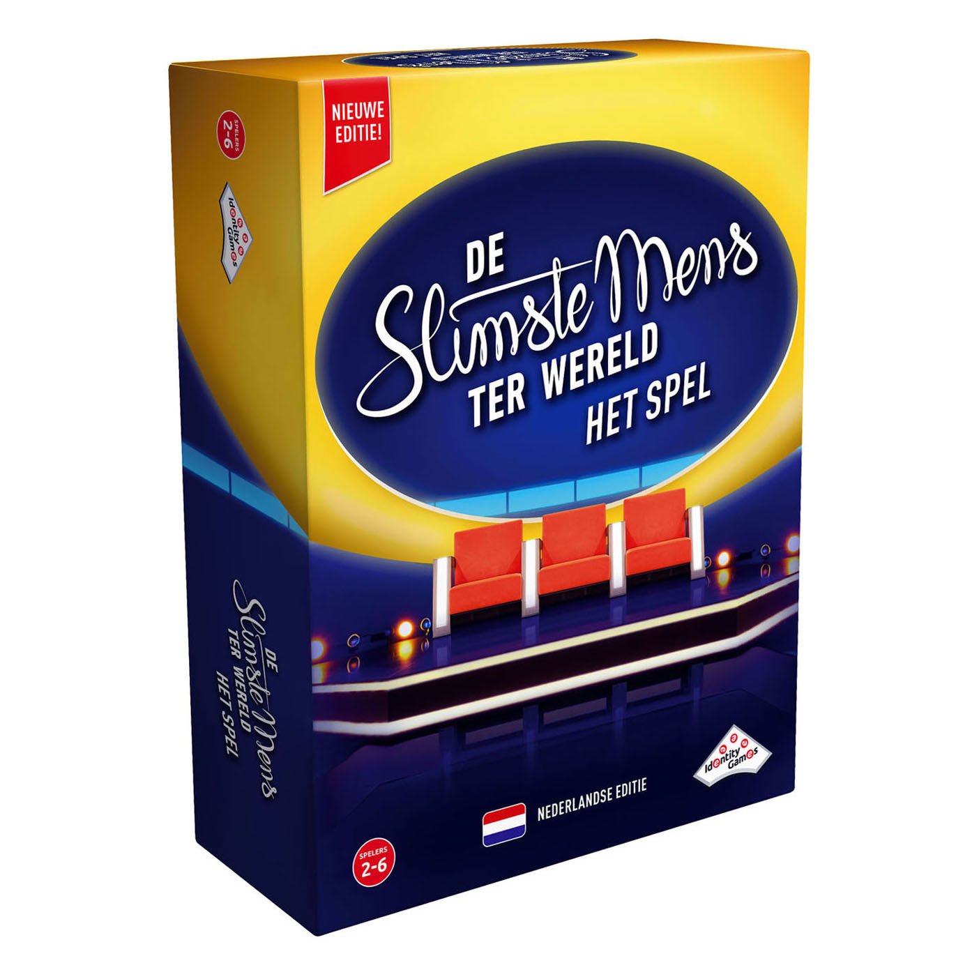 identify-games-de-slimste-mens-ter-wereld-bordspel-voorkant-nederlandse-editie Voorkant van De Slimste Mens ter Wereld bordspel Nederlandse editie De Slimste Mens - NL