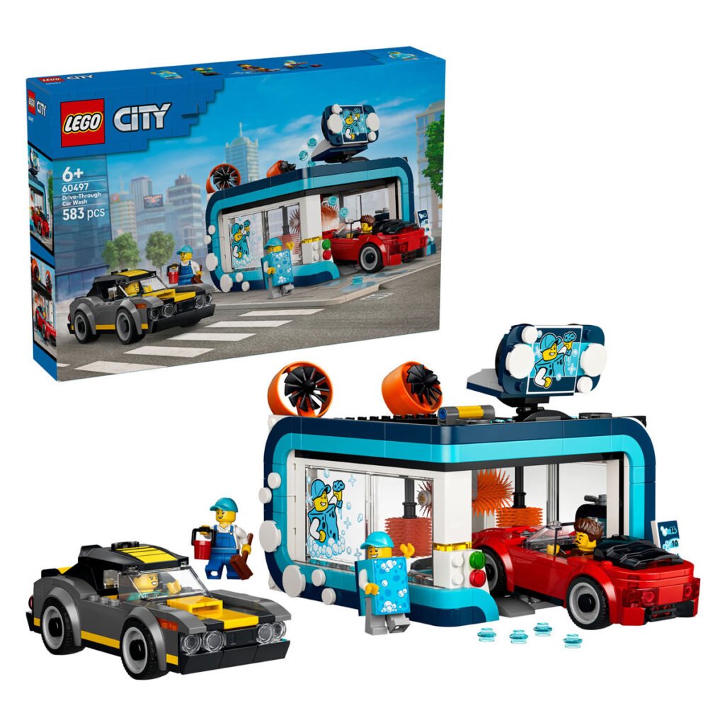 LEGO City 60497 Autowasstraat speelset compleet met verpakking en auto's