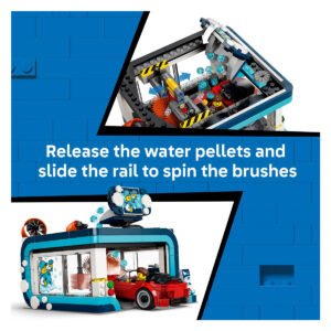 LEGO City carwash set met instructie van mechanische wasborstels