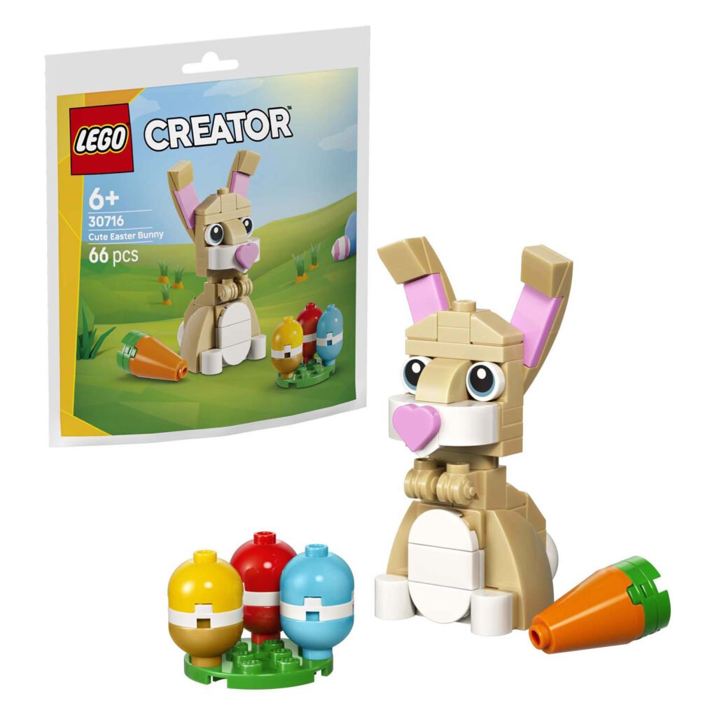 LEGO Creator 30716 Schattige Paashaas bouwset met paashaas, kleurrijke eieren en wortel