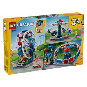 LEGO Creator 3-in-1 Iconic Ferris Wheel set verpakking achterkant met modelafbeelding