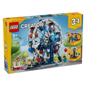 Doos voorkant van LEGO Creator 3-in-1 reuzenrad met drie verschillende pretpark modellen
