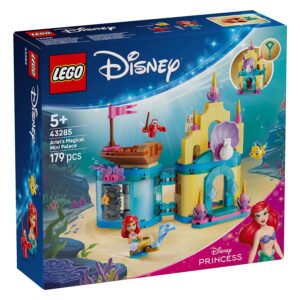 LEGO Disney Ariel Magical Mini Palace 43285 bouwset doos voorkant met onderwater scène