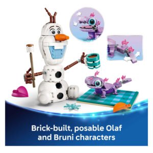 LEGO Disney Olaf en Bruni bouwfiguren met beweegbare onderdelen
