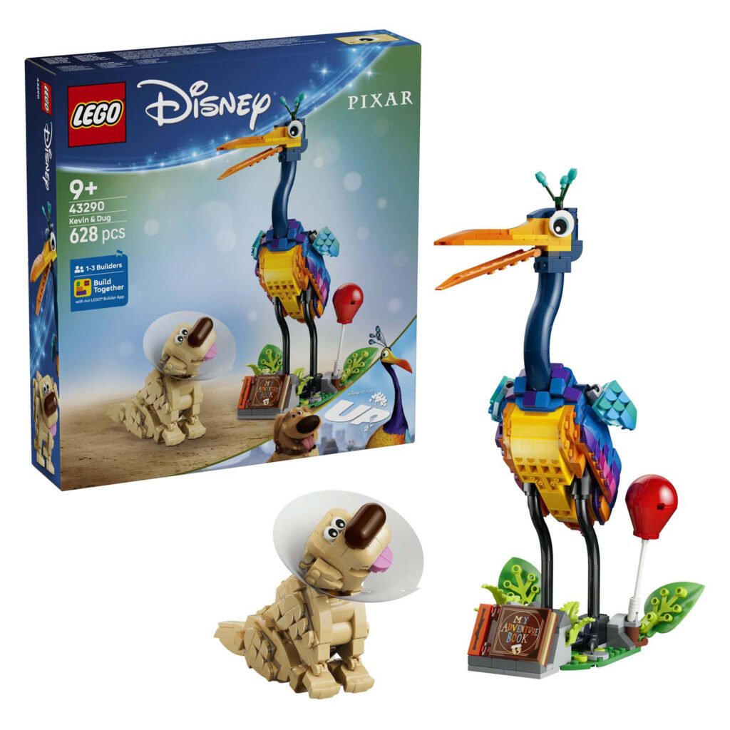 LEGO Disney 43290 Kevin en Dug bouwset met verpakking en modellen