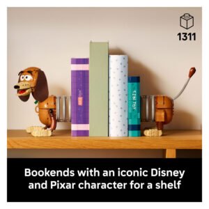 LEGO Disney Toy Story Slinky Hond boekensteunen op een boekenplank