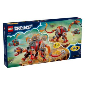 Achterkant van LEGO DREAMZzz Dino Ruimteschip verpakking