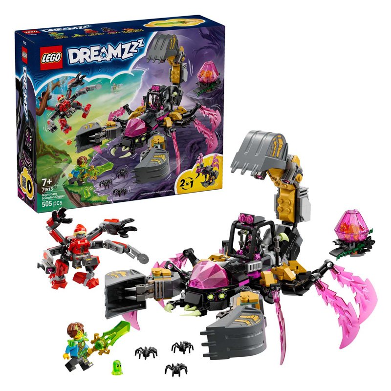 LEGO DREAMZzz 71513 Nachtmerrie Schorpioengraver met accessoires en minifiguren