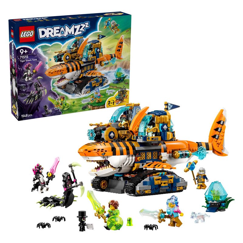 LEGO DREAMZzz 71515 Tijgerhaaitank set met doos en minifiguren