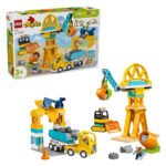 LEGO DUPLO 10476 3-In-1 Bouwplaats en Voertuigen speelset met verpakking en modellen