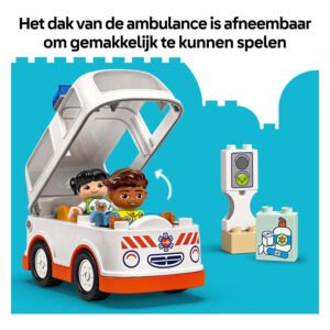 LEGO DUPLO ambulance met afneembaar dak voor eenvoudig speelplezier