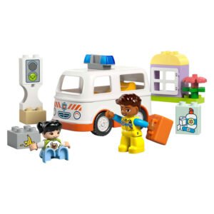 LEGO DUPLO Ambulance & Driver 10447 met ambulance, chauffeur en patiënt