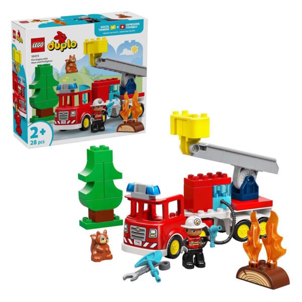 LEGO DUPLO 10473 Brandweertruck met Slang en Brandweerman
