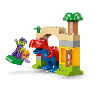 LEGO DUPLO Spidey dinosaurusset met Goblin, T-Rex en boog